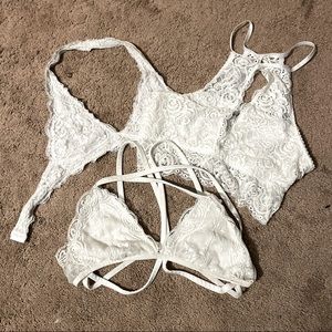 White Bralettes